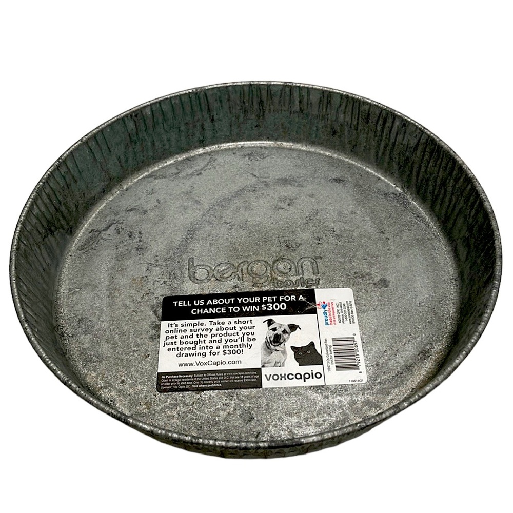 New Bergan 12 inches durable large pet feeder bowl